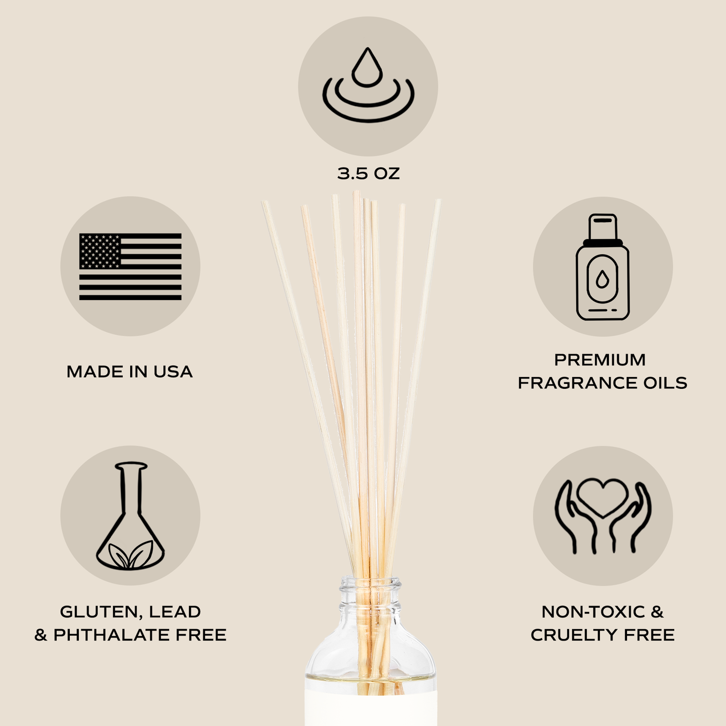 Warm and Cozy Reed Diffuser - Christmas Home Decor & Gifts