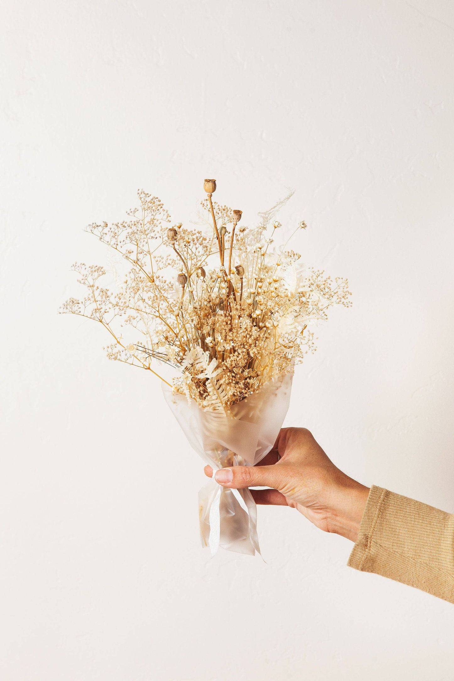Cream Mini Dried Bouquet